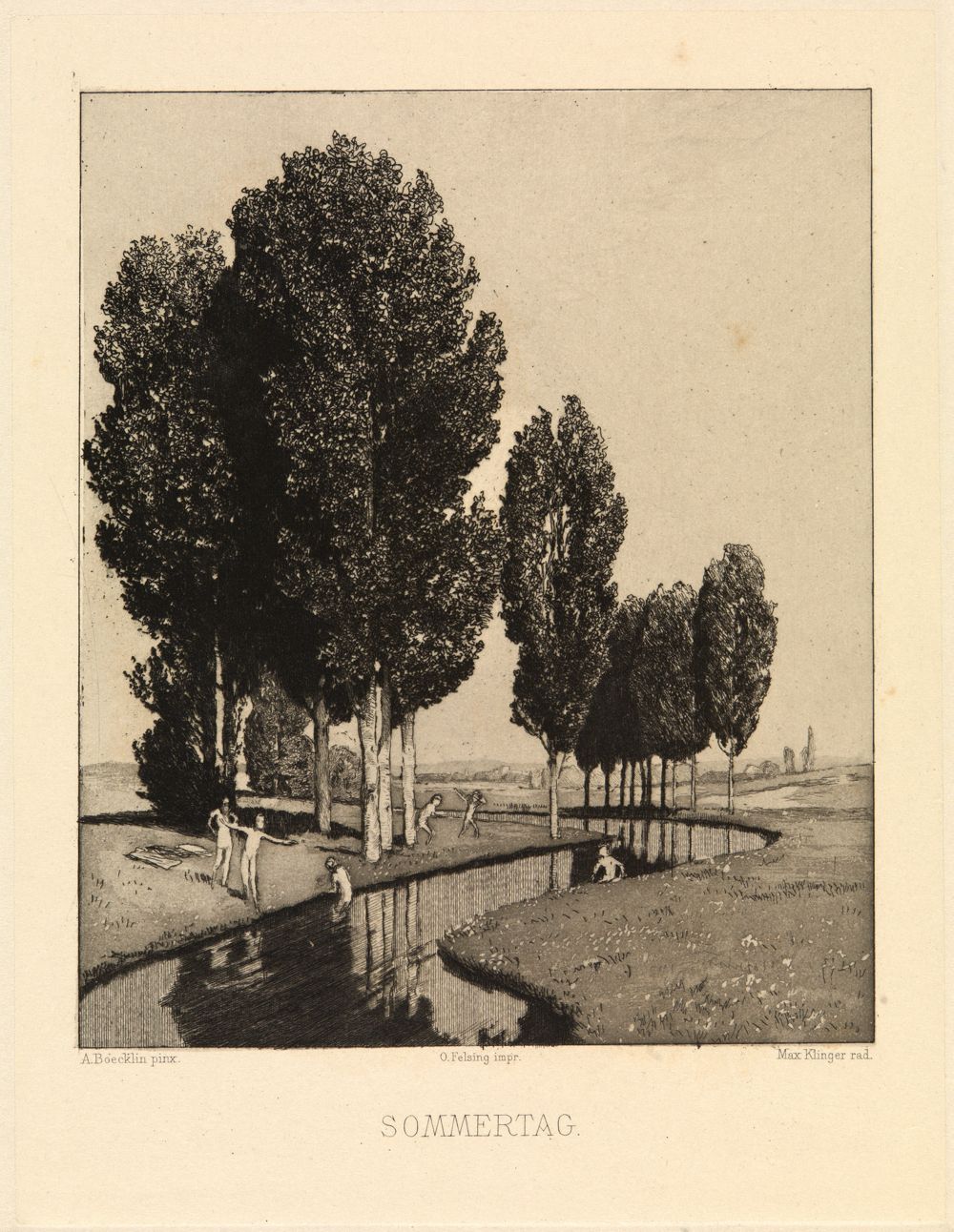 Max Klinger - Sommertag (nach Arnold Böcklin)