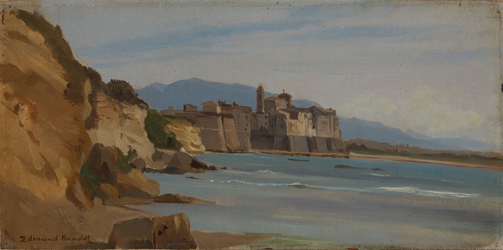 Edmund Friedrich Kanoldt - Italienisches Städtchen am Meer