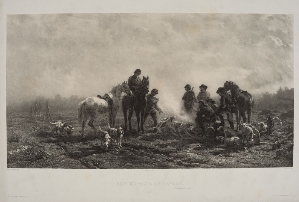 Jean-Ernest Aubert - Rendez-vous de chasse
