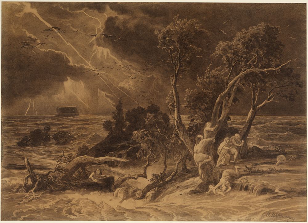Johann Wilhelm Schirmer - Die Sintflut (1. Mose 7, 23)