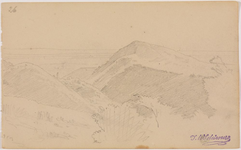 Johann Wilhelm Schirmer - Gebirgslandschaft, fol. 26