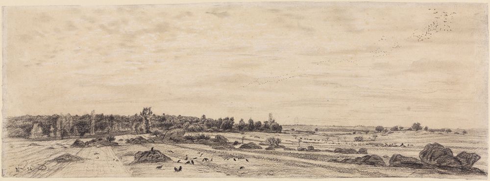 Charles-François Daubigny - Paysage panoramique