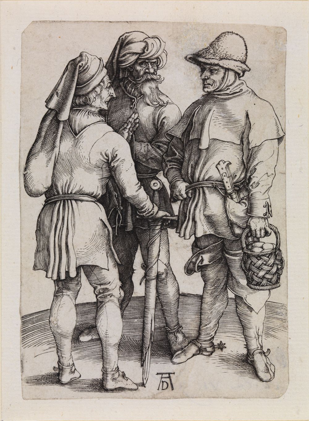 Albrecht Dürer - Drei Bauern im Gespräch