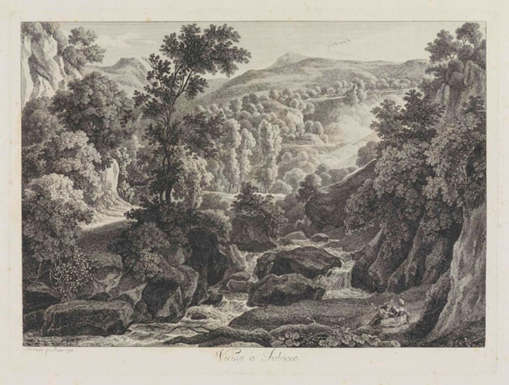 Johann Christian Reinhart - Vicino a Subiaco