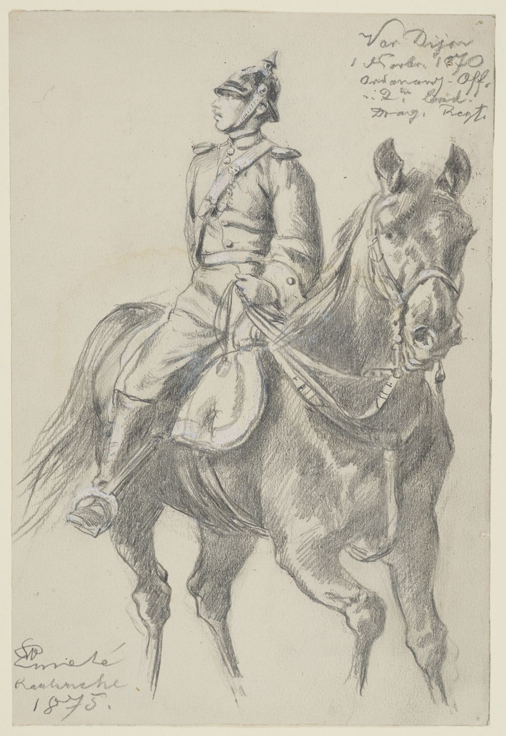 Wilhelm Emelé - Ordonnanz-Offizier des 2. Badischen Dragoner-Regiments