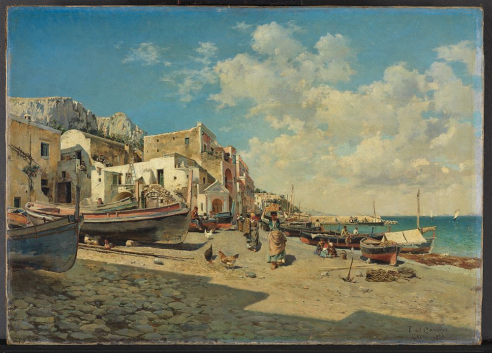 Federico del Campo (1837) - Marina Grande auf Capri