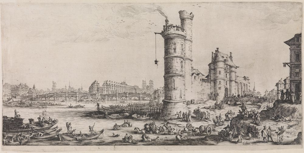Jacques Callot - Blick auf den Pont-Neuf