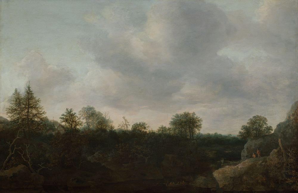 Cornelis Hendriksz. Vroom (1591) - Waldiges Flussufer