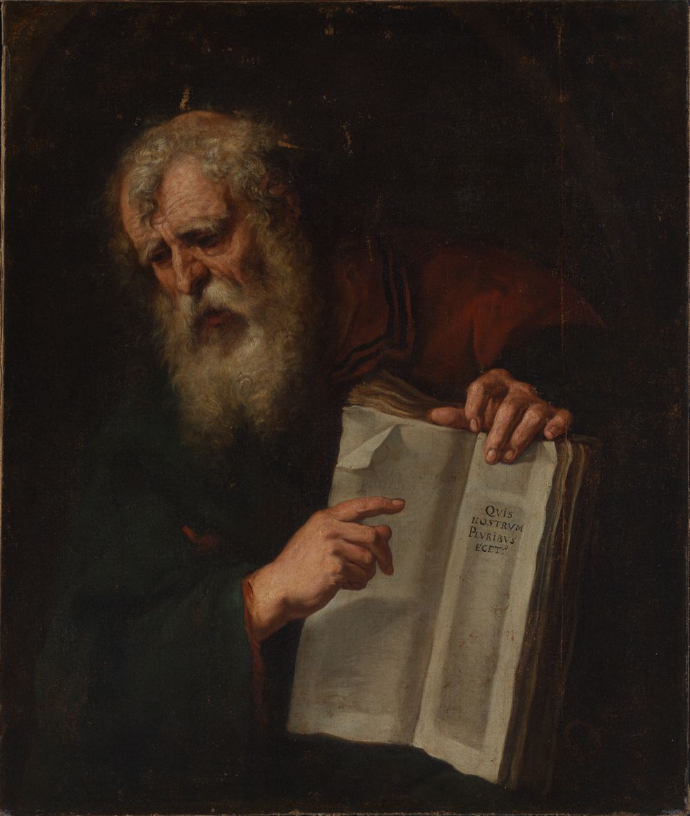 Neapolitanischer Meister(?) - Der Philosoph Diogenes mit aufgeschlagenen Buch