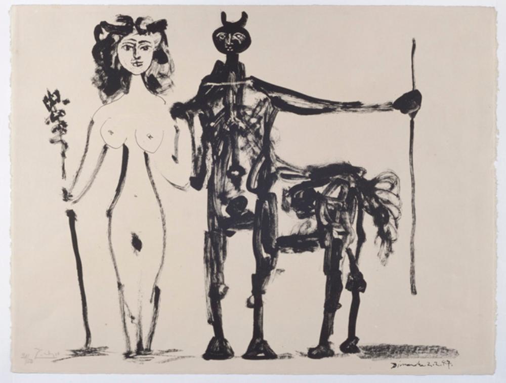 Pablo Picasso - Kentaur und Bacchantin (Centaure et bacchante)