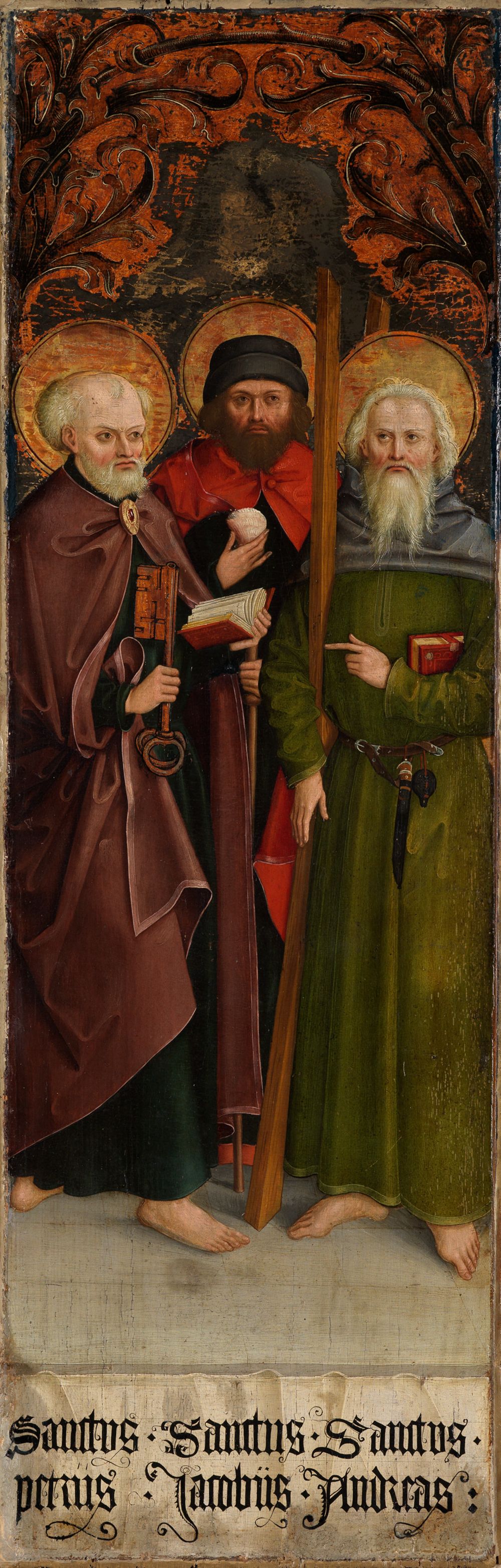 Schwäbischer Meister - Die Apostel Judas Thaddäus, Thomas und Matthias