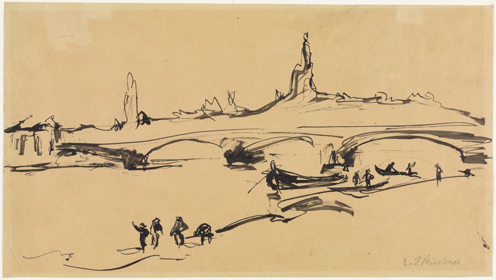 Ernst Ludwig Kirchner - Blick auf Dresden