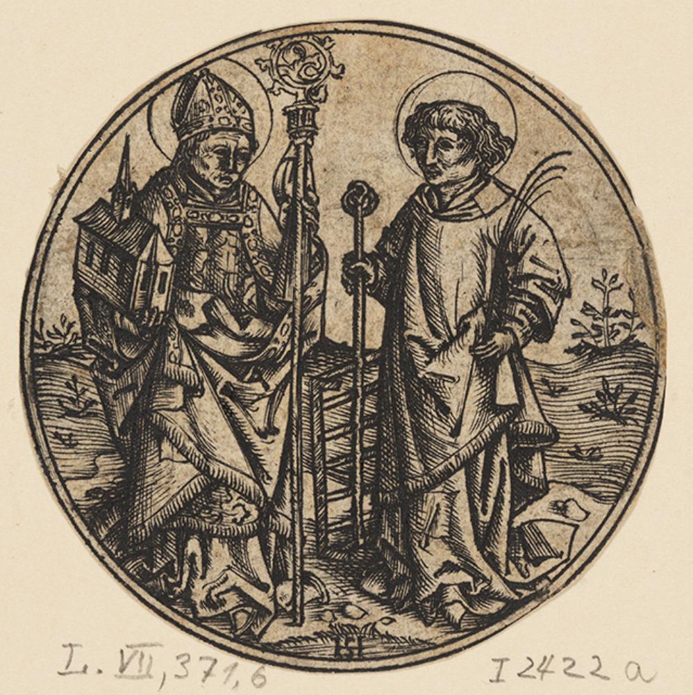 Monogrammist HS - SS Sebald und Laurentius im Rund