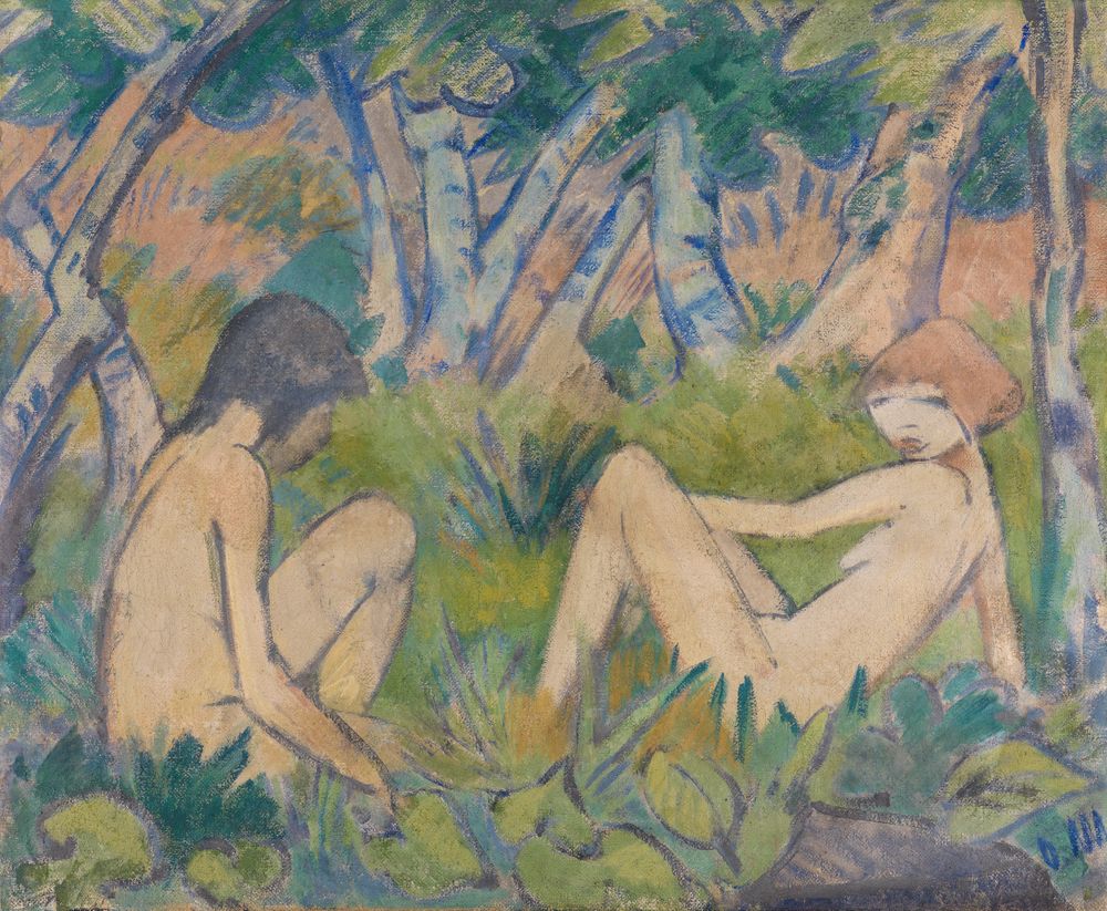 Otto Mueller (1874) - Zwei Mädchen im Walde