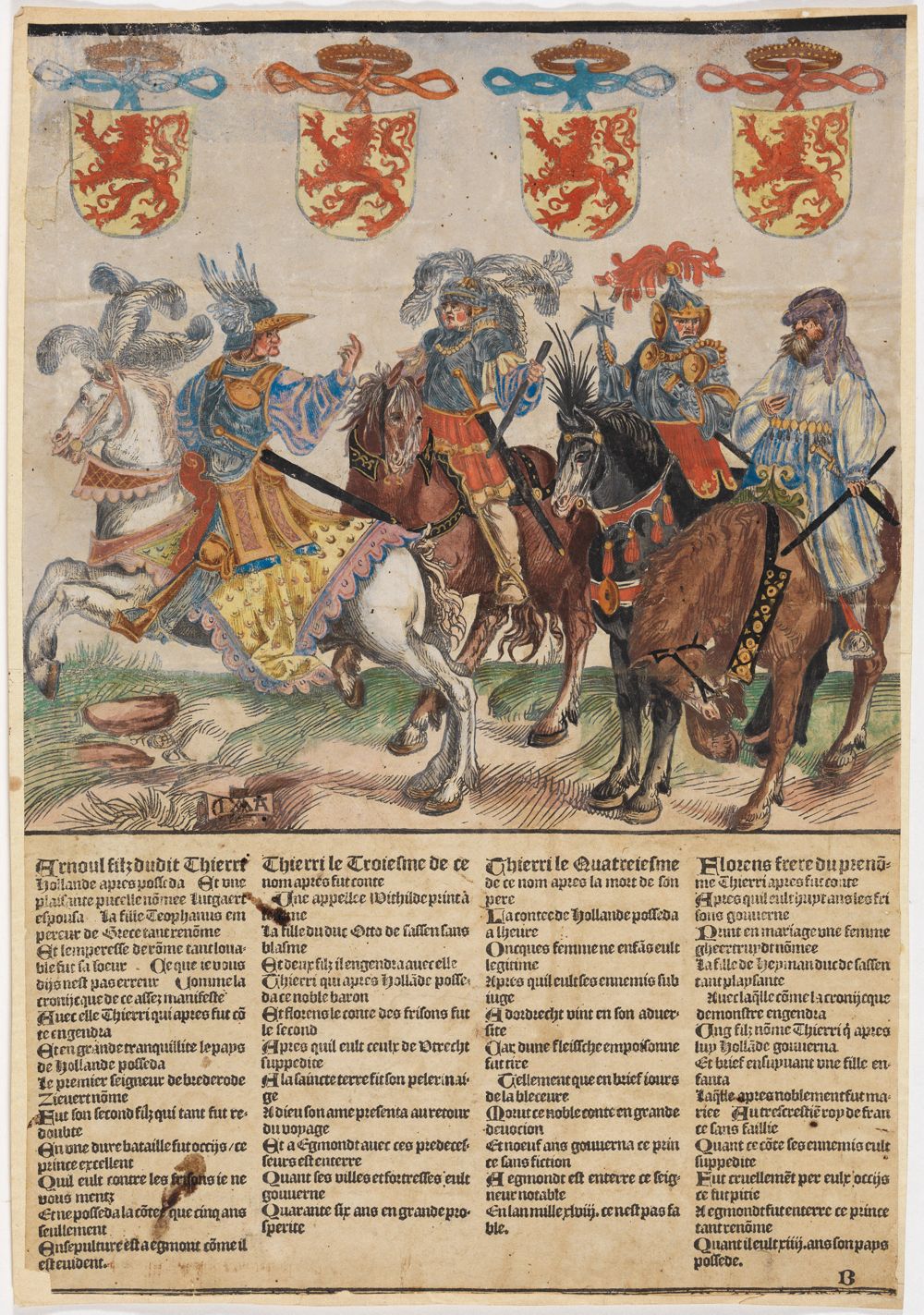 Jacob Cornelisz. van Oostsanen - Arnulf, Theoderic III, Theoderic IV, Floris