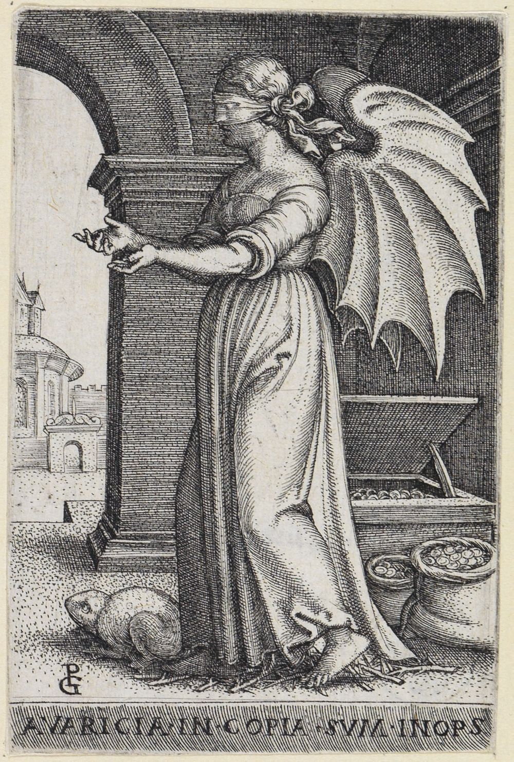 Georg Pencz - Der Geiz (Die sieben Todsünden)