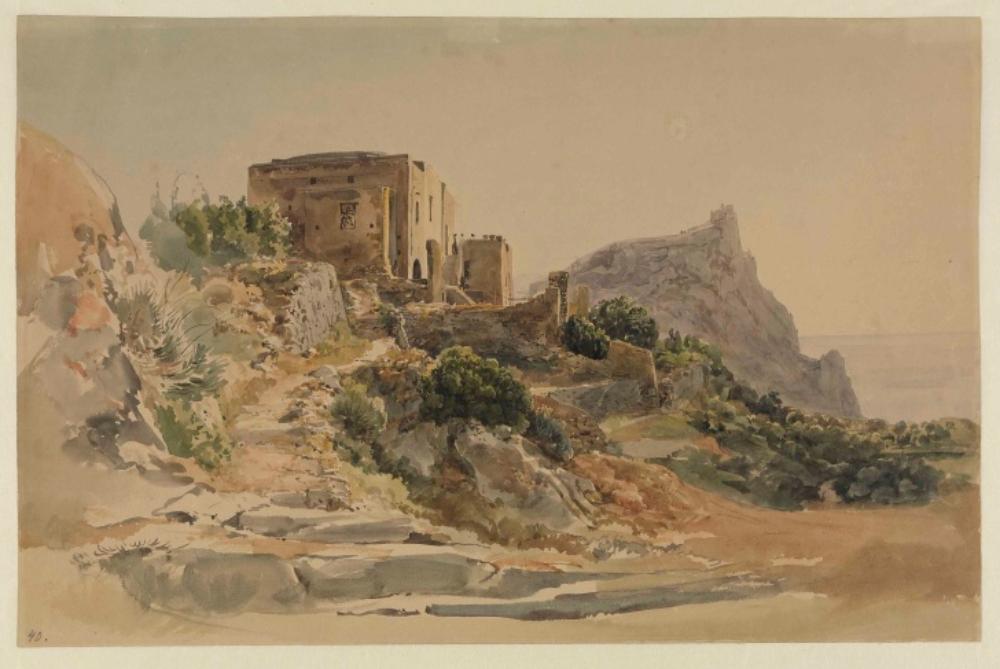 Thomas Ender - Blick zum Castiglione auf Capri