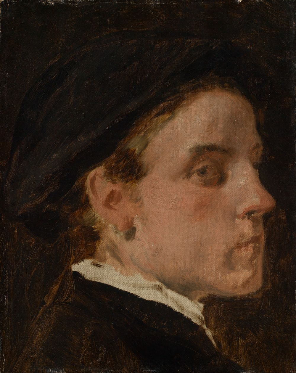 Hans Canon - Bildnisstudie des Malers Wilhelm Trübner
