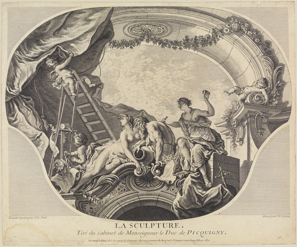Charles Nicolas Cochin (1688) - Die Bildhauerei