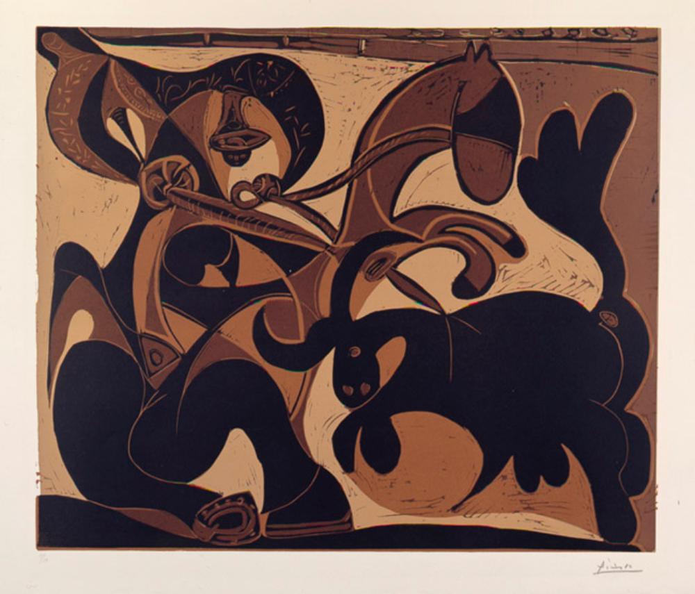Pablo Picasso - Stierkampfszene (Pique)
