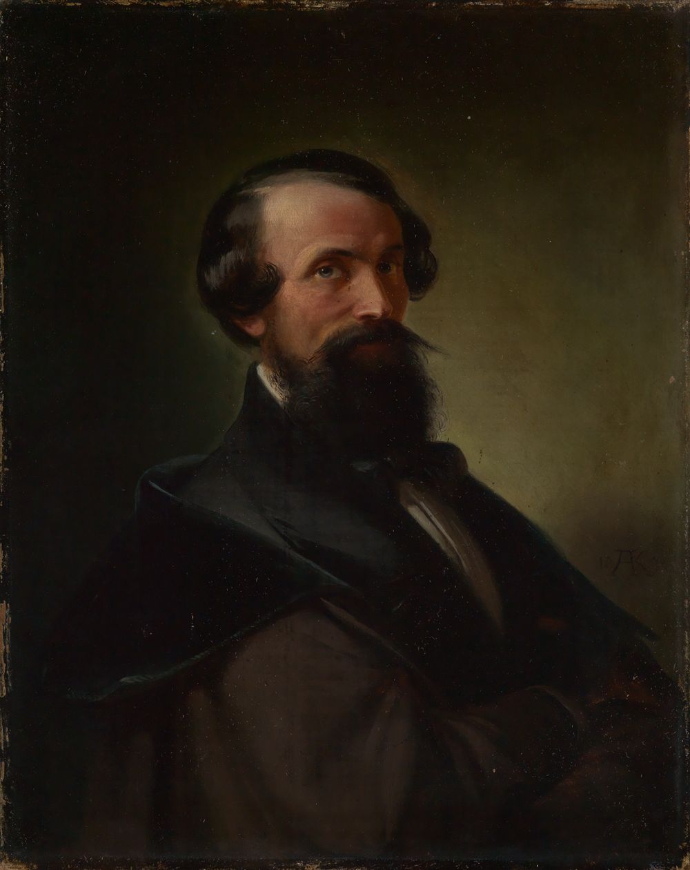 Monogrammist A.K. - Bildnis des Malers Theodor Dietz
