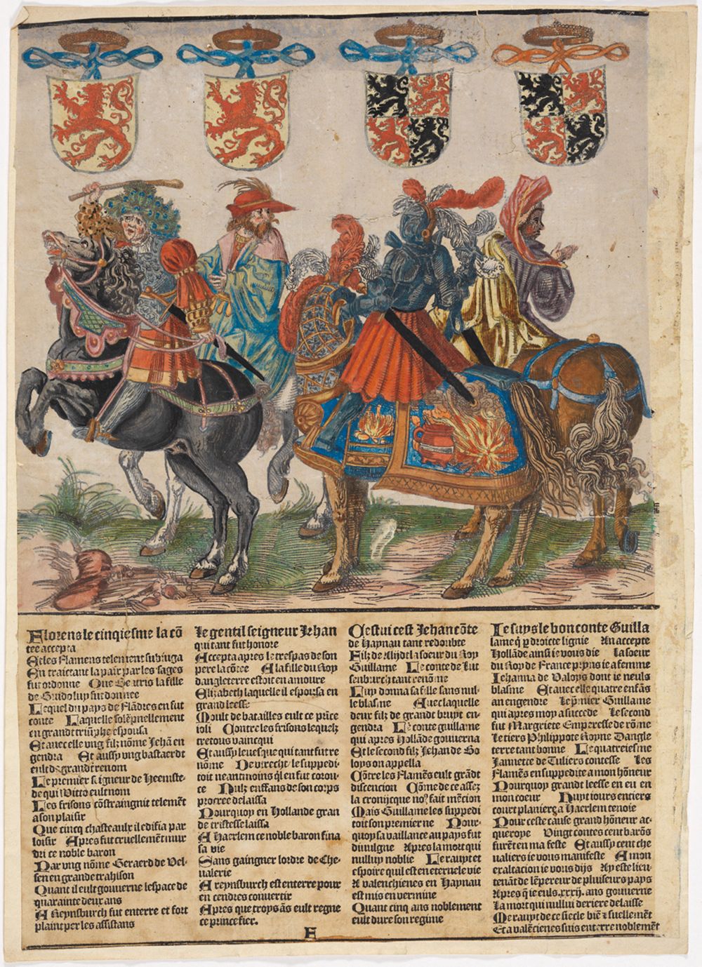 Jacob Cornelisz. van Oostsanen - Floris V, Johann I, Johann II, Wilhelm III