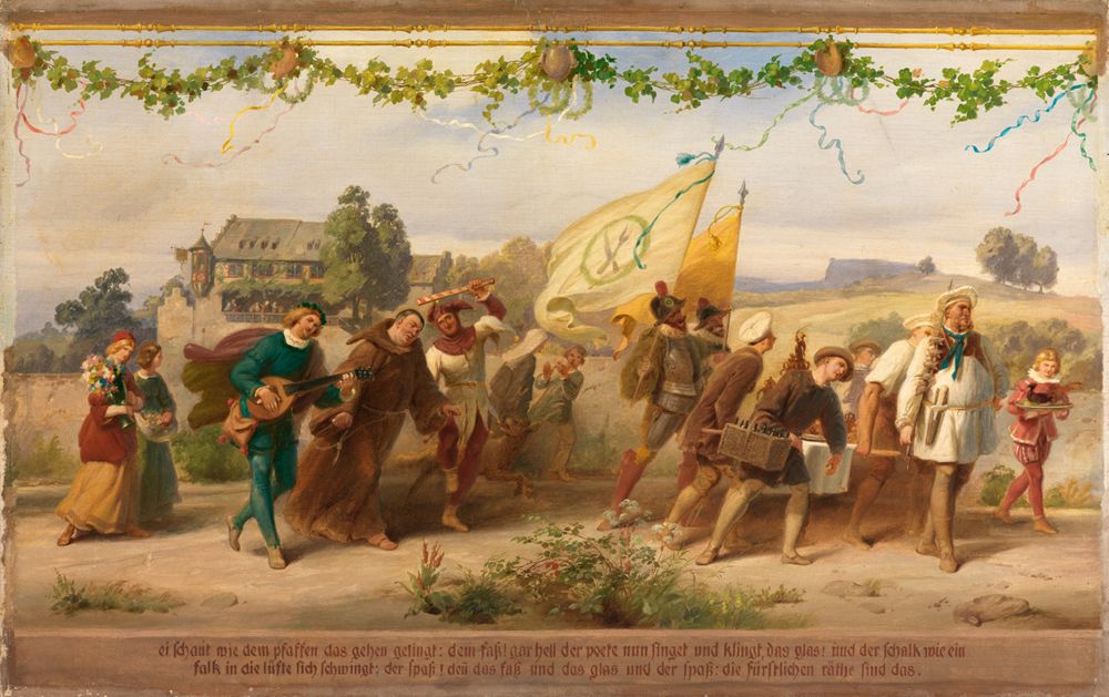 Adolf Schrödter - Triumph des Königs Wein, 8. Bild
