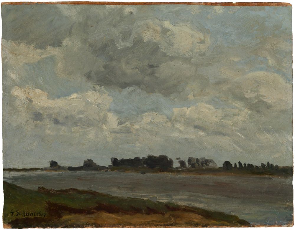 Gustav Schönleber - Am Ufer der Waal