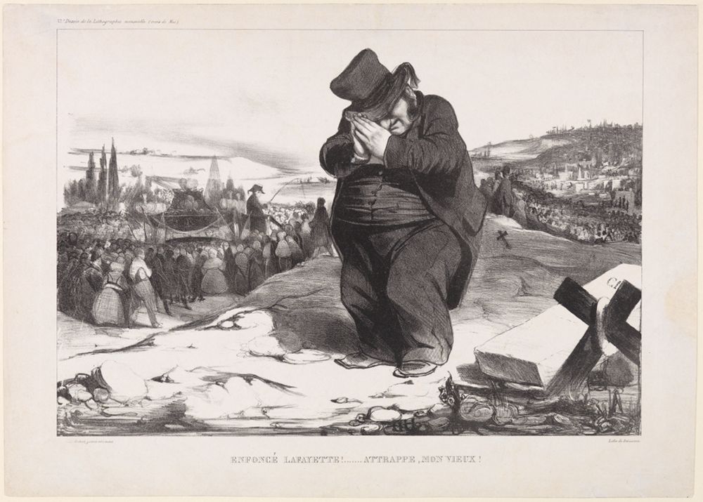 Honoré Daumier - Enfoncé LaFayette!...Attrappe, mon vieux!