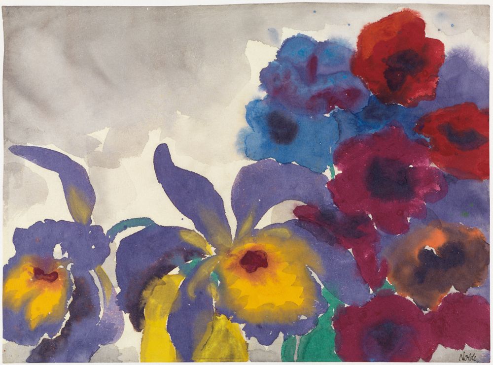 Emil Nolde - Orchideen und Anemonen