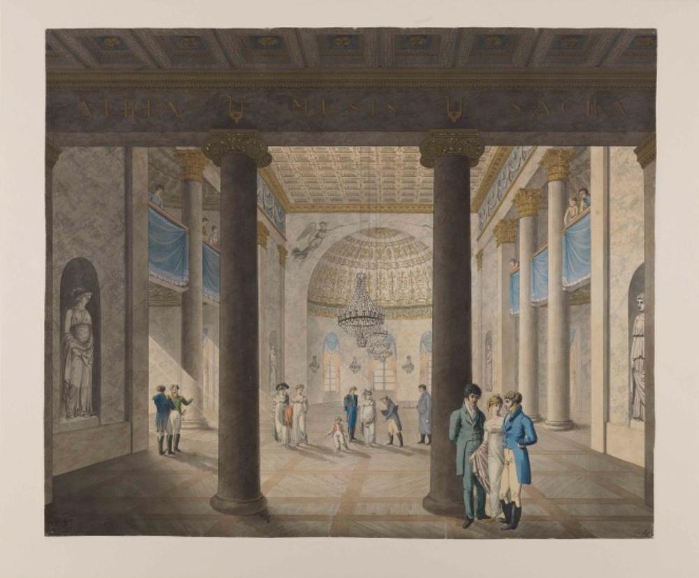 L. Heiss - Der Saal des Museums in Karlsruhe