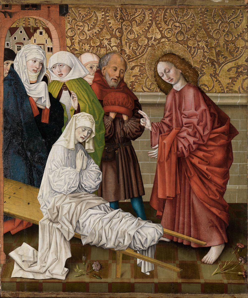 Salzburger Meister(?) - Auferweckung der Drusiana durch Johannes den Evangelisten