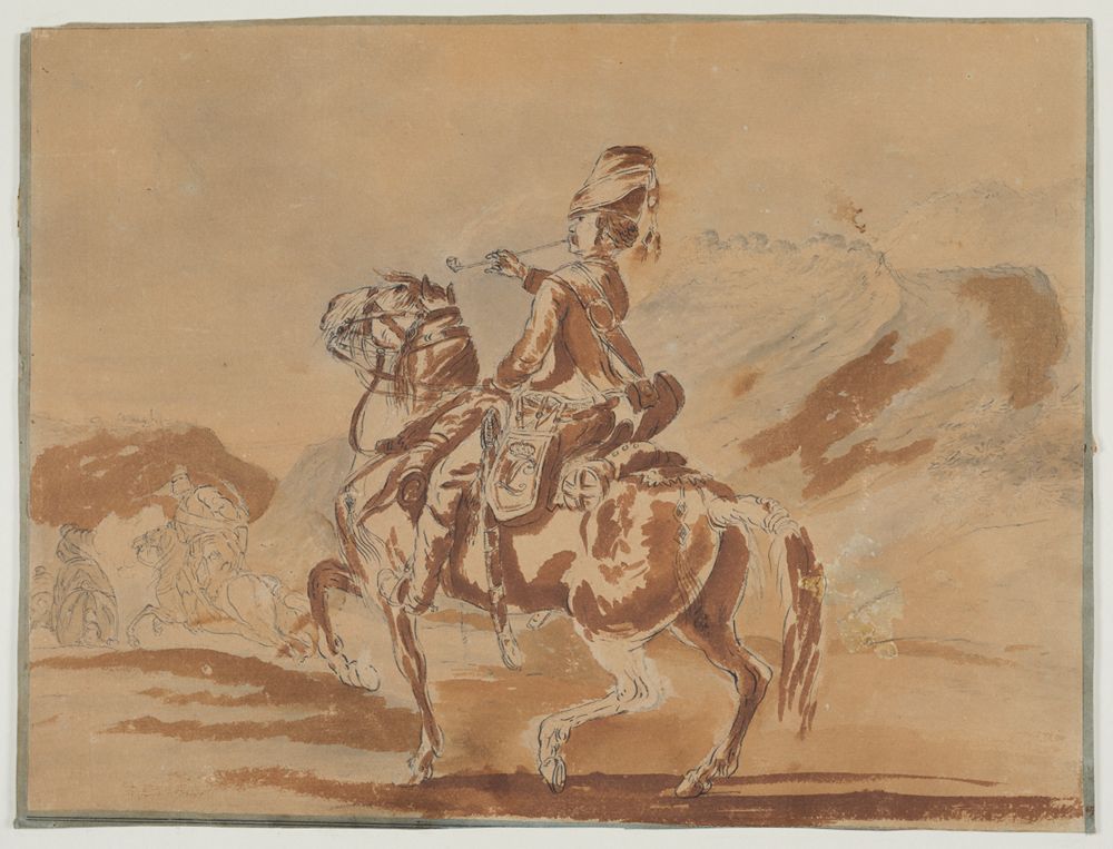 Salomon Landolt - Reitender Husar