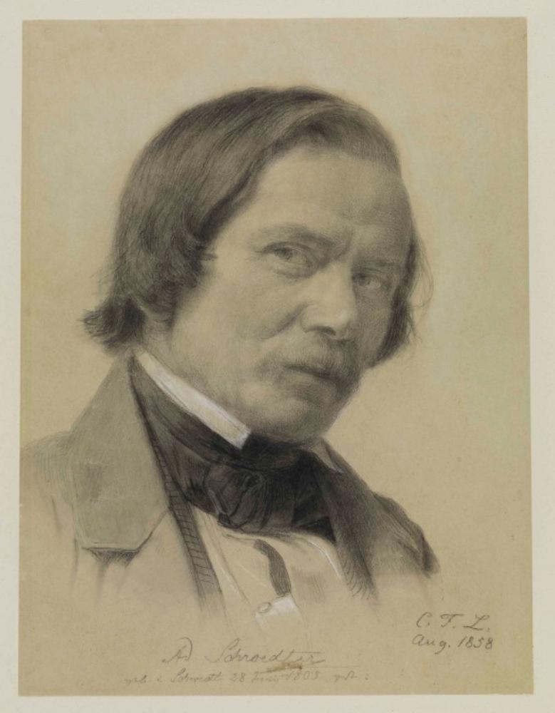 Carl Friedrich Lessing - Bildnis des Malers Adolf Schrödter