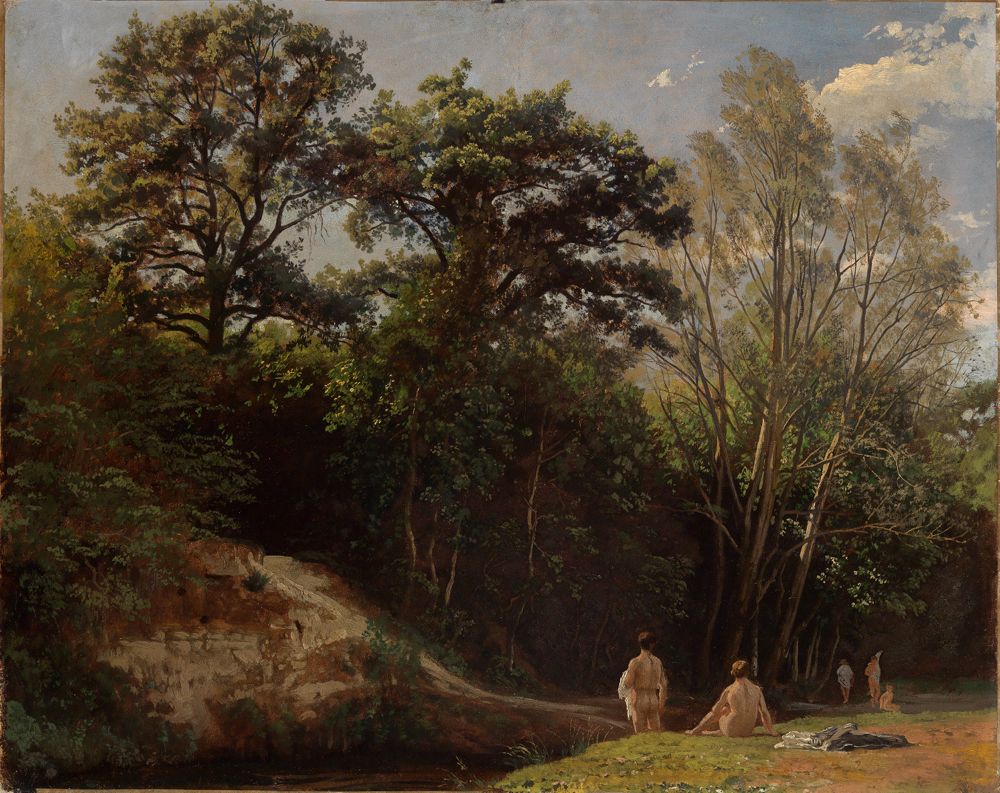 Johann Wilhelm Schirmer - An der Alb II (mit Badenden)