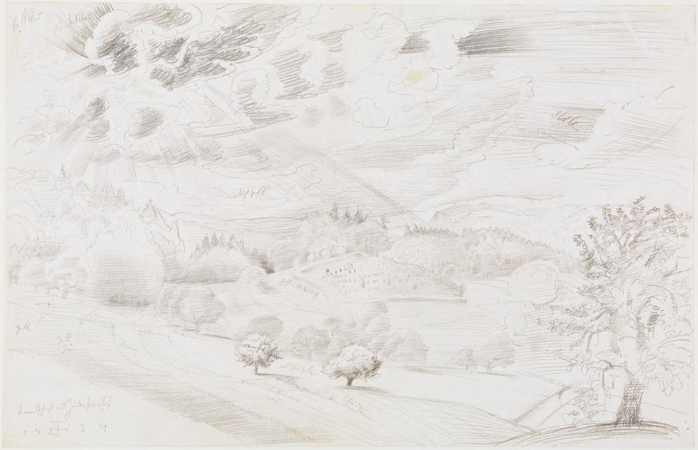 Otto Dix - Landschaft mit Judenfriedhof