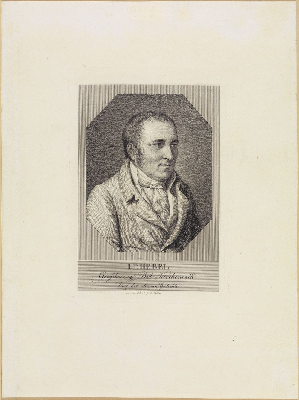 Fr. Müller - Hebel, Johann Peter, 1760-1826. Theologe u. Dialektdichter