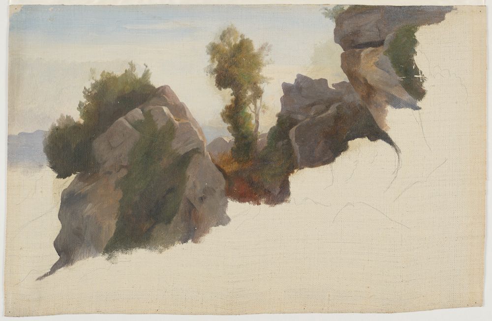 Wilhelm Klose - Studie einer Felslandschaft