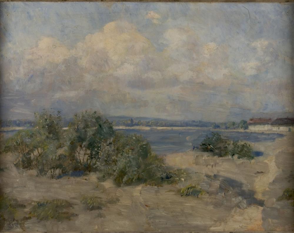 Theodor Esser - Landschaft am Rhein