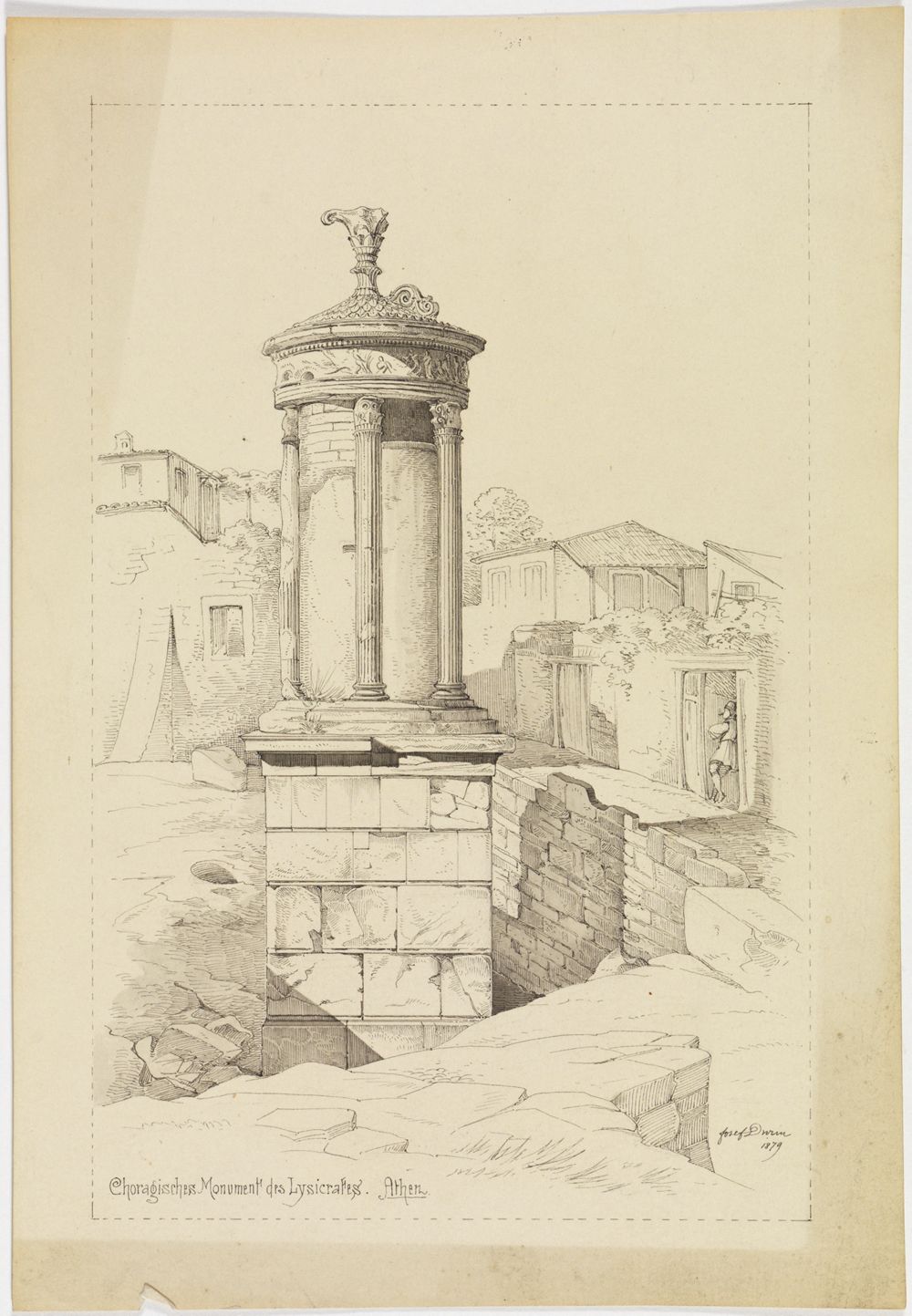 Josef Wilhelm Durm - choragisches Monument des Lysicrates, Athen