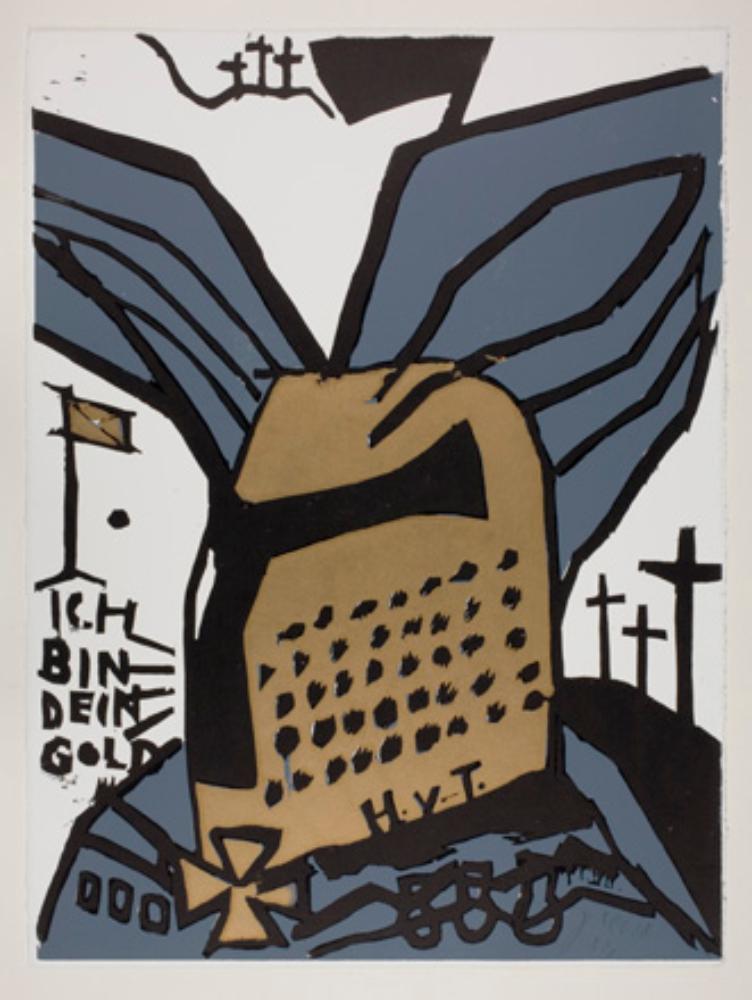 Jonathan Meese - Hagen v. Tronje der Tiefsee mit hermetischen Vorsteinzeitinnen-Schmuck...