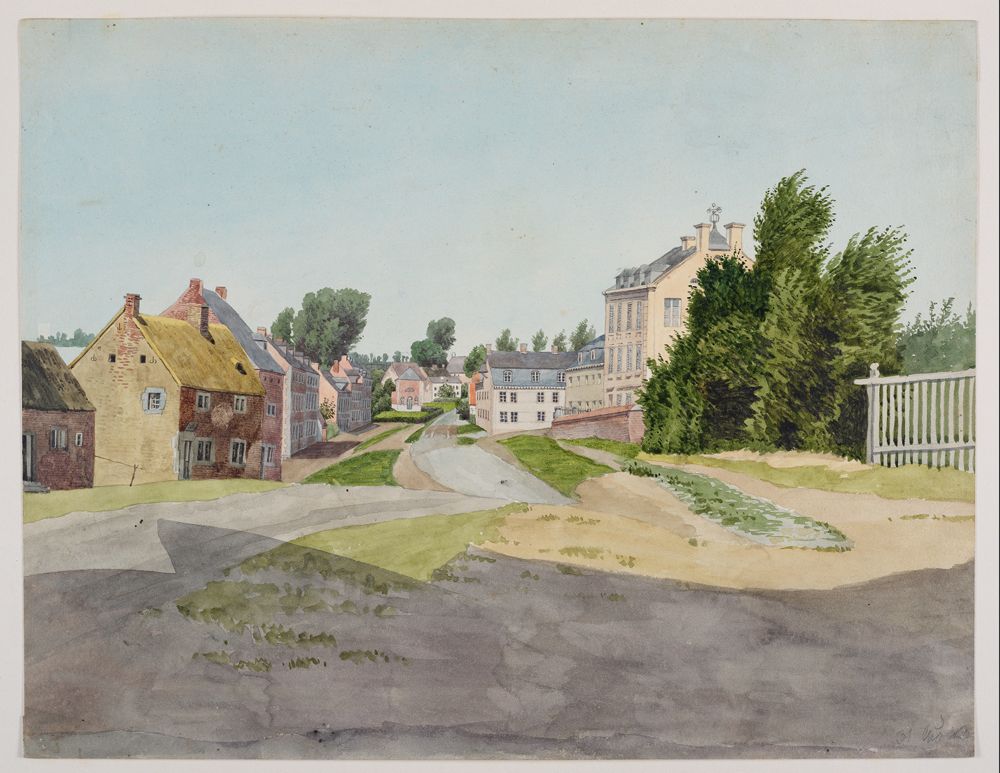 Karl Heinrich Albert Kayser - Am Stadtrand: Blick auf Dr. Schwalbs Haus