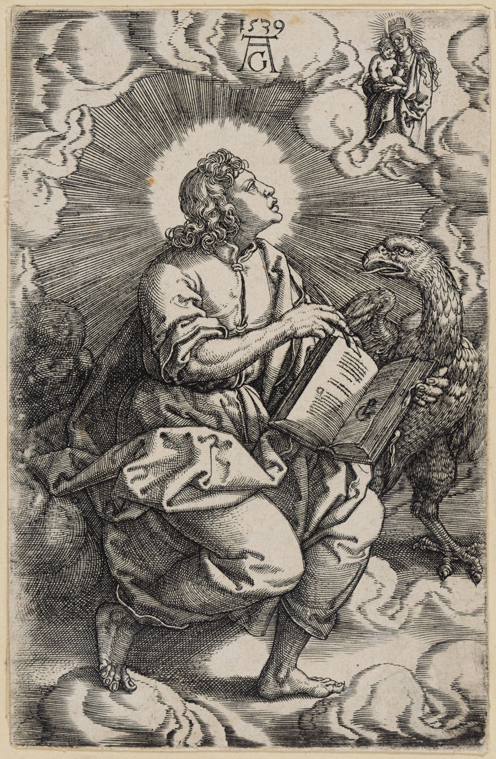 Heinrich Aldegrever - St. Johannes (Die vier Evangelisten)