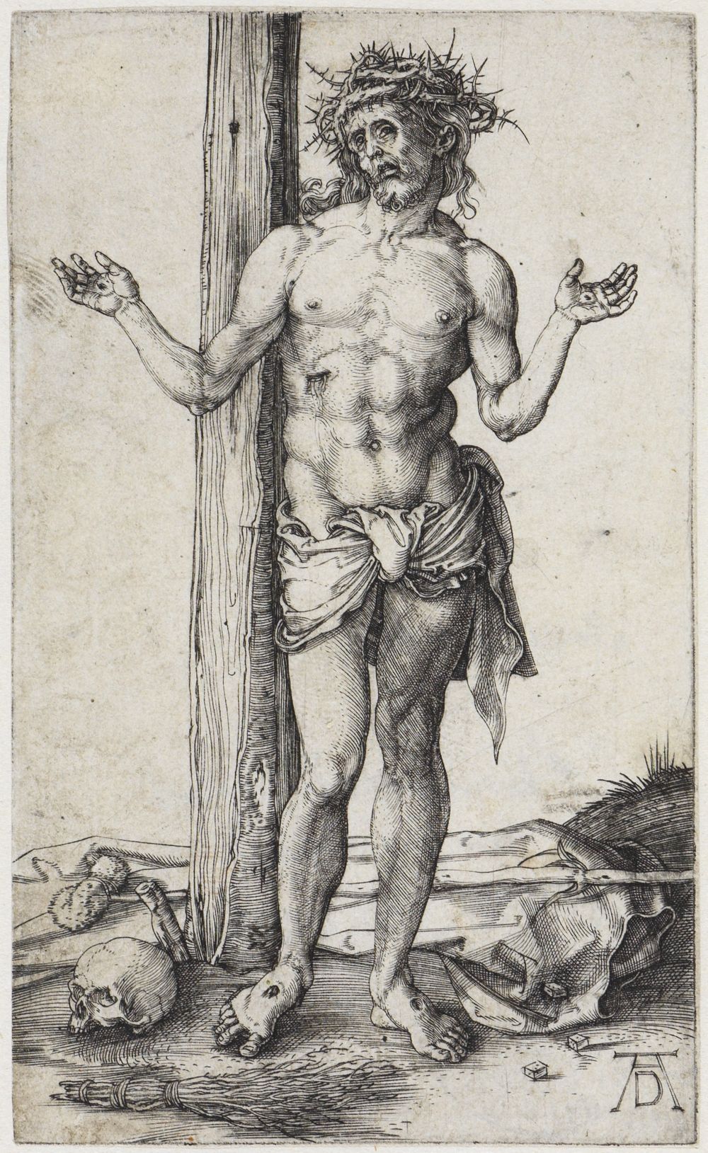 Albrecht Dürer - Der Schmerzensmann mit ausgebreiteten Armen