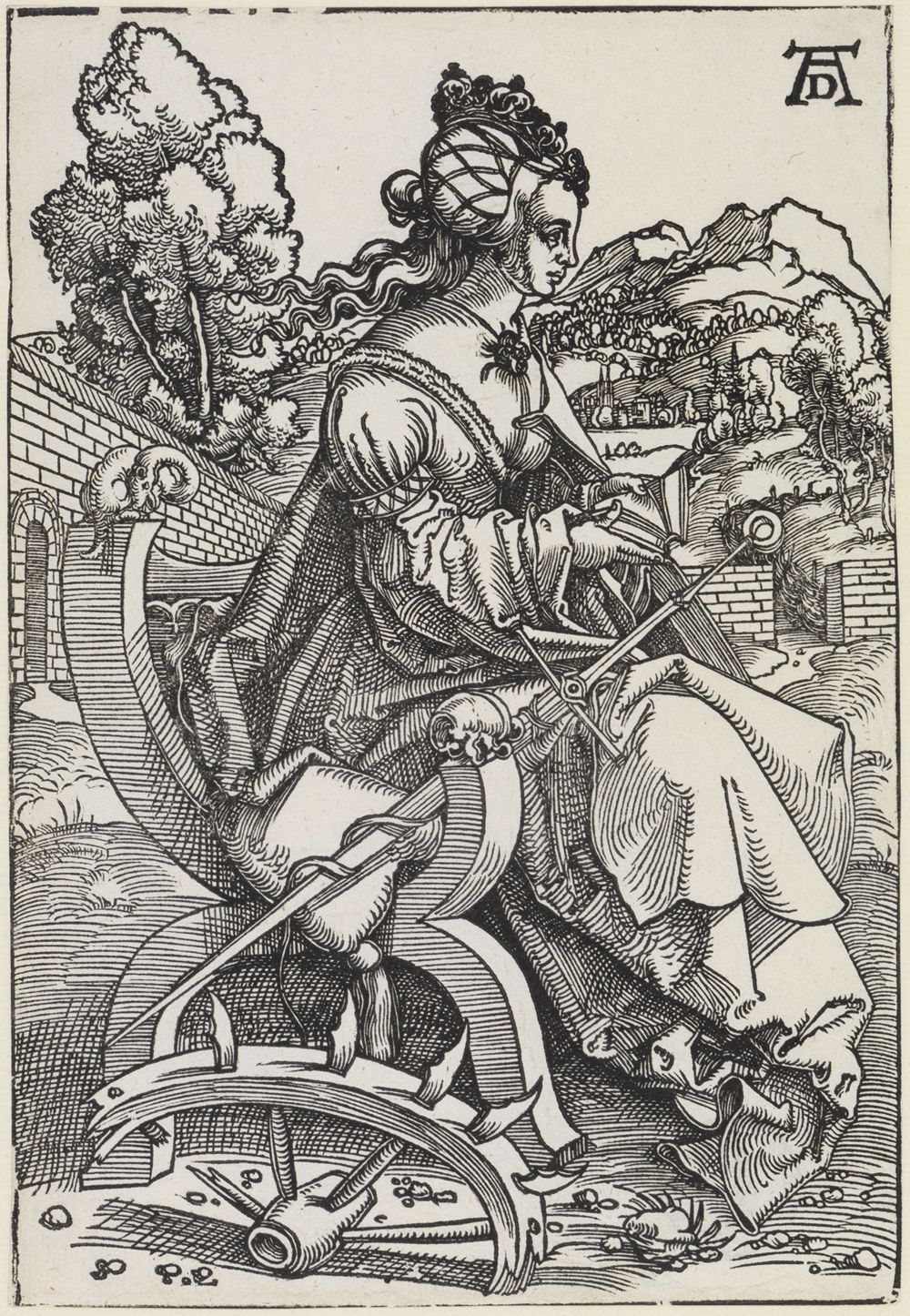 Hans Baldung - Die heilige Katharina, sitzend