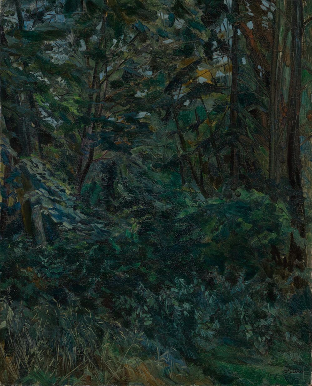 Wilhelm Trübner - Waldinneres