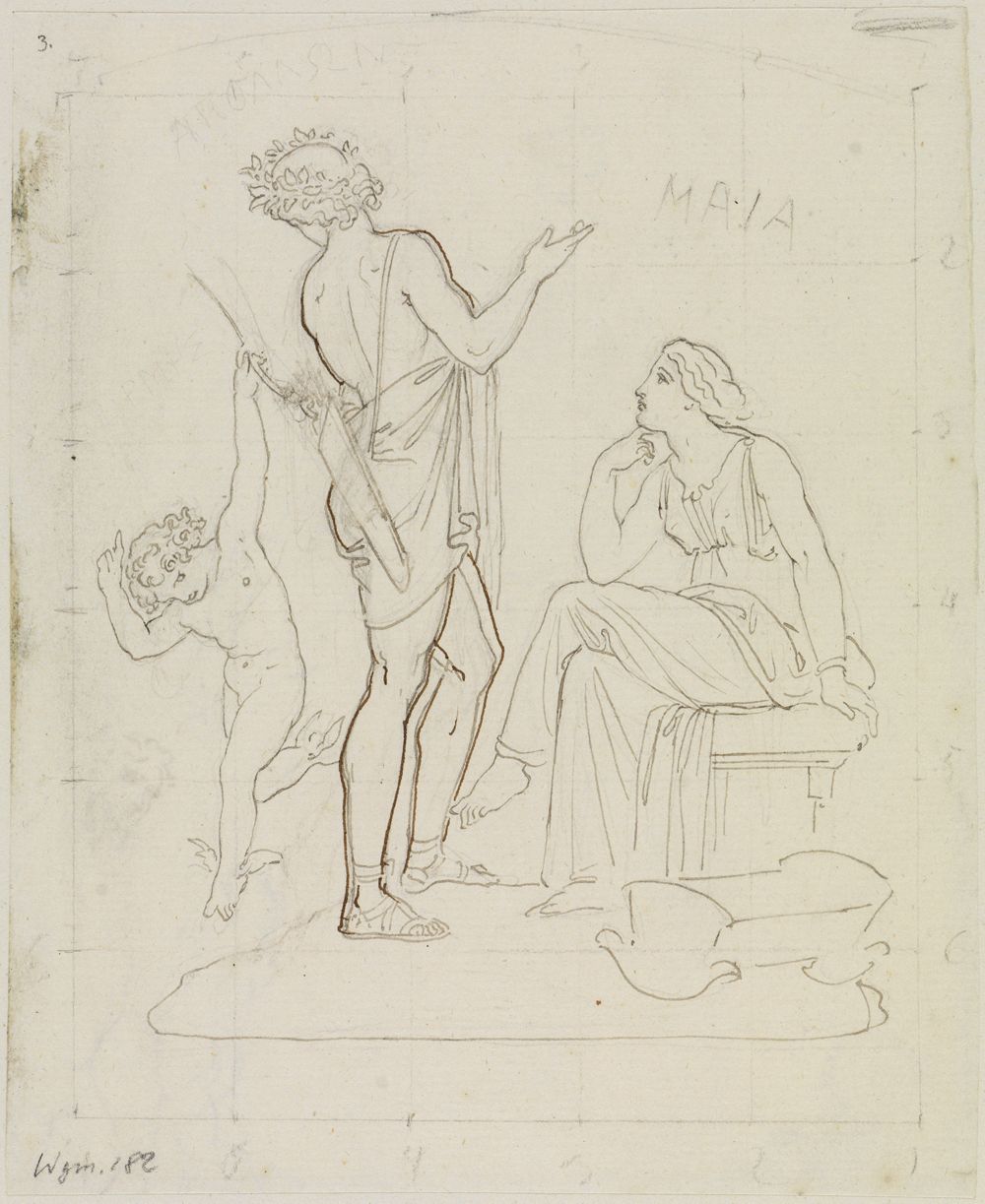 Moritz von Schwind - Hermes, Apoll und Maja