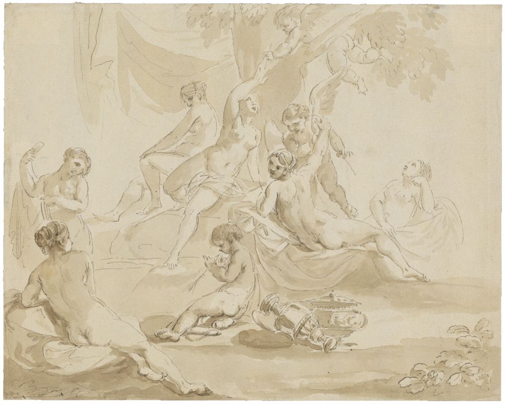 Charles Joseph Natoire - Venus und Nymphen