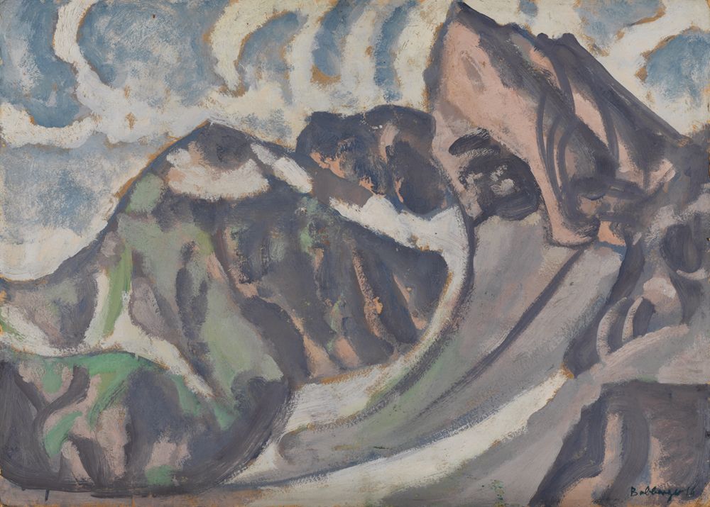 August Babberger - Graue Berglandschaft