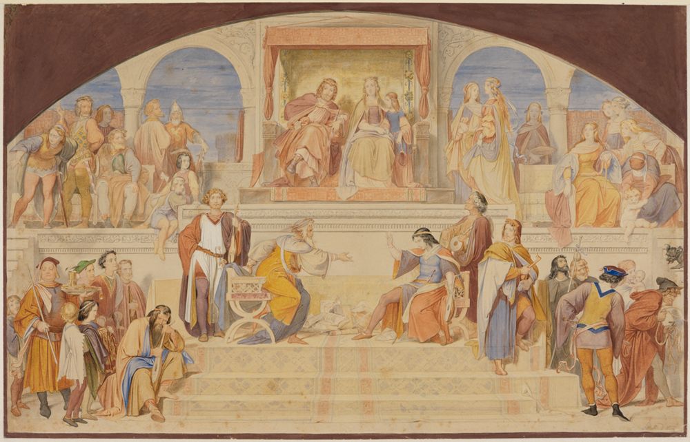 Moritz von Schwind - Der Sängerkrieg auf der Wartburg